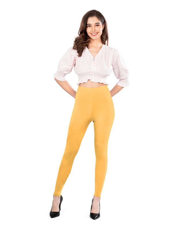 New Skin Cotton Spandex Ankle Length Leggings